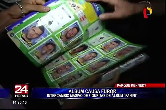 Intercambio masivo de figuritas se desarrolló en el Parque Kennedy