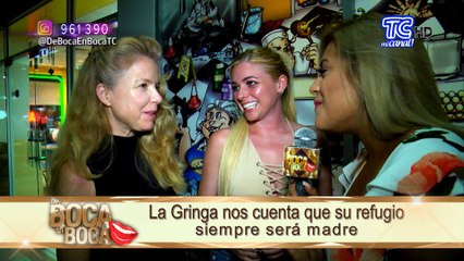 “La Gringa” triste por la partida de su madre, ella regresó a su país