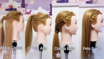4 Opciones de Peinados Faciles para Cabello Largo by Belleza sin Limites