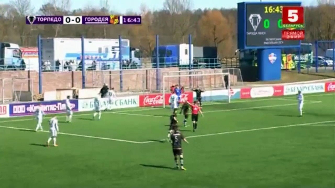 Belarusian Football: Torpedo Minsk vs. Gorodeya 2018 Belarus Vysshaya Liga Season Full Game (7.4.18) [1/2]