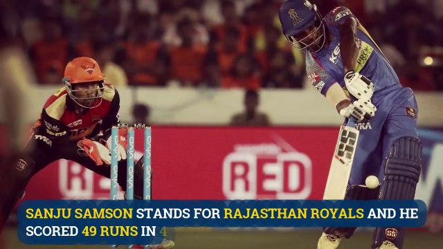 Sunrisers Hyderabad(SRH) vs Rajasthan Royals(RR) match result