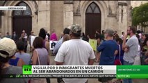 Vigilia en Texas por muerte de 9 inmigrantes