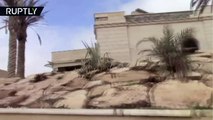 Así es la mansión del reino catarí usada por yihadistas del Estado Islámico en Palmira