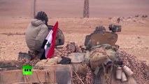 Video exclusivo: Las fuerzas especiales del Ejército sirio en la entrada de Palmira