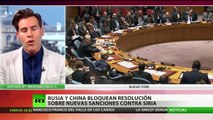 Rusia y China vetan la resolución del Consejo de Seguridad sobre las sanciones contra Siria