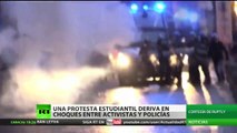 Una protesta estudiantil en Italia deriva en enfrentamientos con la Policía
