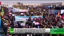 'Muerte a América': Miles de iraníes celebran el aniversario de su revolución