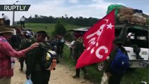 Guerrilleros de las FARC continúan marchando a zonas de desarme
