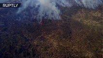 Un dron capta las devastadoras consecuencias de los incendios forestales en Chile