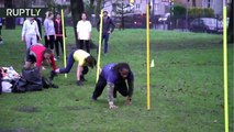 Reino Unido. Organizan una clase de ejercicios físicos 'perrunos'