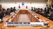 S. Korea-Japan foreign ministers hold talks on bilateral ties and N. Korea's nuclear issue