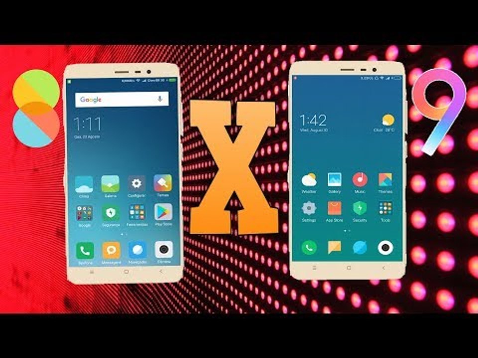 MIUI 8 V.S MIUI 9 - XIAOMI REDMI NOTE 4 MTK
