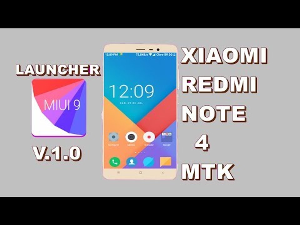 MIUI 9 LAUNCHER - XIAOMI REDMI NOTE 4 MEDIATEK