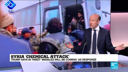 Syria chemical attack: Trump says "missiles will be coming" as response