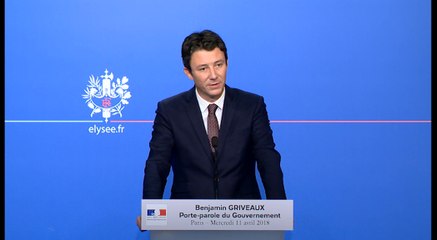 Compte rendu du Conseil des ministres du 11 avril 2018