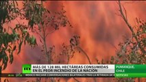 El mayor incendio forestal en Chile consume más de 128.000 hectáreas