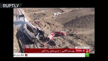 Al menos 44 muertos y decenas de heridos al chocar dos trenes en Irán
