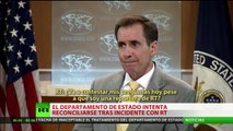 Así cambió el tono de voz de John Kirby un día después del incidente con la reportera de RT