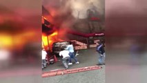 ABD'de Türk Restoranında Feci Yangın! Balkondan Atlayarak Kurtuldular