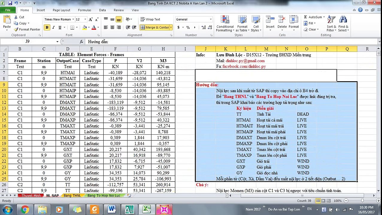 Video hướng dẫn đồ án KẾT CẤU THÉP