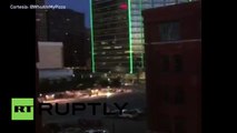 Francotiradores matan a 5 policías en Dallas: Graban el momento de los disparos