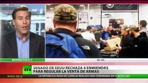 El Senado de EE.UU. rechaza cuatro enmiendas para regular la venta de armas