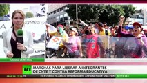 México: Manifestantes protestan con barricadas contra reforma educativa