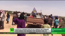 Fuerzas democráticas sirias le ganan terreno al Estado Islámico