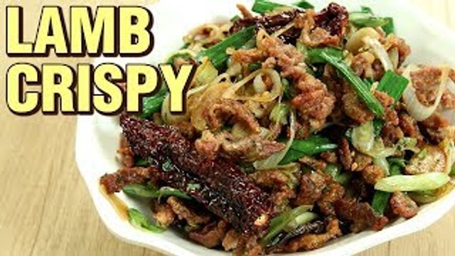 Crispy Lamb Recipe | Lamb Recipe | Deep Fried Lamb Tossed In Vegetables And Red Chillies | Varun