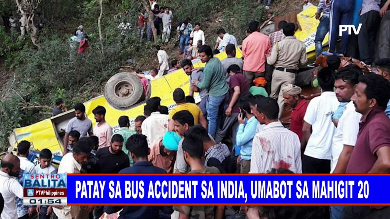 GLOBALITA: Patay sa bus accident sa India, umabot sa mahigit 20; Pagtatalaga ng nat'l guard sa border ng Mexico at US, dinepensahan; Blue light, pampawala umano ng stress