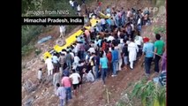 30 dead, mostly children, as India school bus plunges off cliff