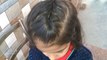 Cute and simple zigzag type french braid hairstyle will suit your kids, do it yourself, learn step-by-step