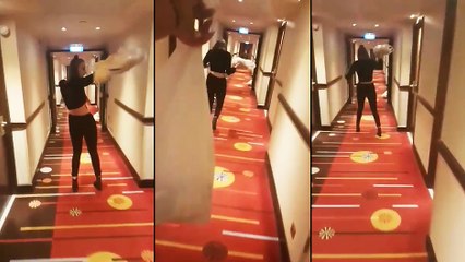 Une fille bourrée avec ses kebabs