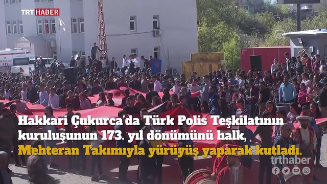 Çukurca'da Polis Haftası etkinliğinde mehteran coşkusu
