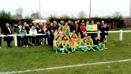 Saison 2017-2018 : RECQUES - ASN95 (A) : Ola avec les supporters : 08/04/2018