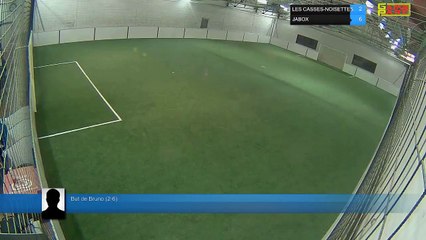 But de Bruno (2-6) - LES CASSES-NOISETTES Vs JABOX - 09/04/18 21:00 - LIGUE 3 - Poitiers Game Parc