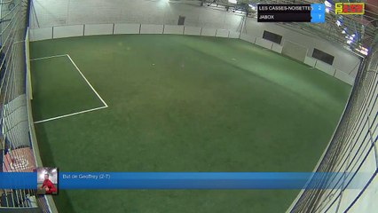 But de Geoffrey (2-7) - LES CASSES-NOISETTES Vs JABOX - 09/04/18 21:00 - LIGUE 3