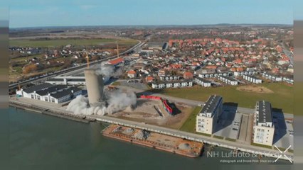 Sprengung geht schief: 53 Meter fallen in die falsche Richtung