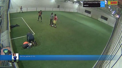 But de gabriel (3-10) - LES CASSES-NOISETTES Vs JABOX - 09/04/18 21:00 - LIGUE 3