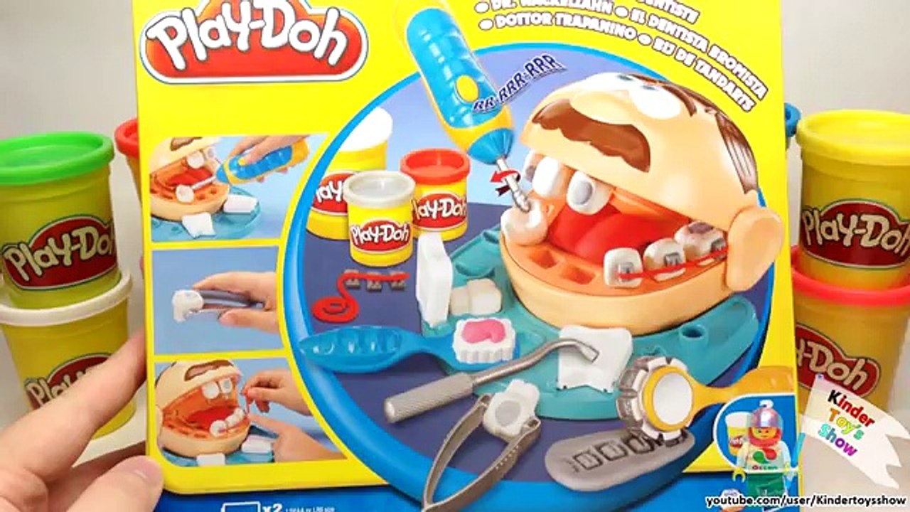 Плей До пластилин, набор Доктор Зубастик, играем в дантиста (Play Doh Dr. Drill and Fill)