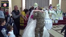 شاهد هذه العروس كيف فاجئها أخيها الجندي على أغنية بلطي يا ليلي ويا ليلة ريمكس في حفل زفافها روعة