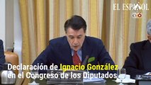Ignacio González declara en el Congreso de los Diputados