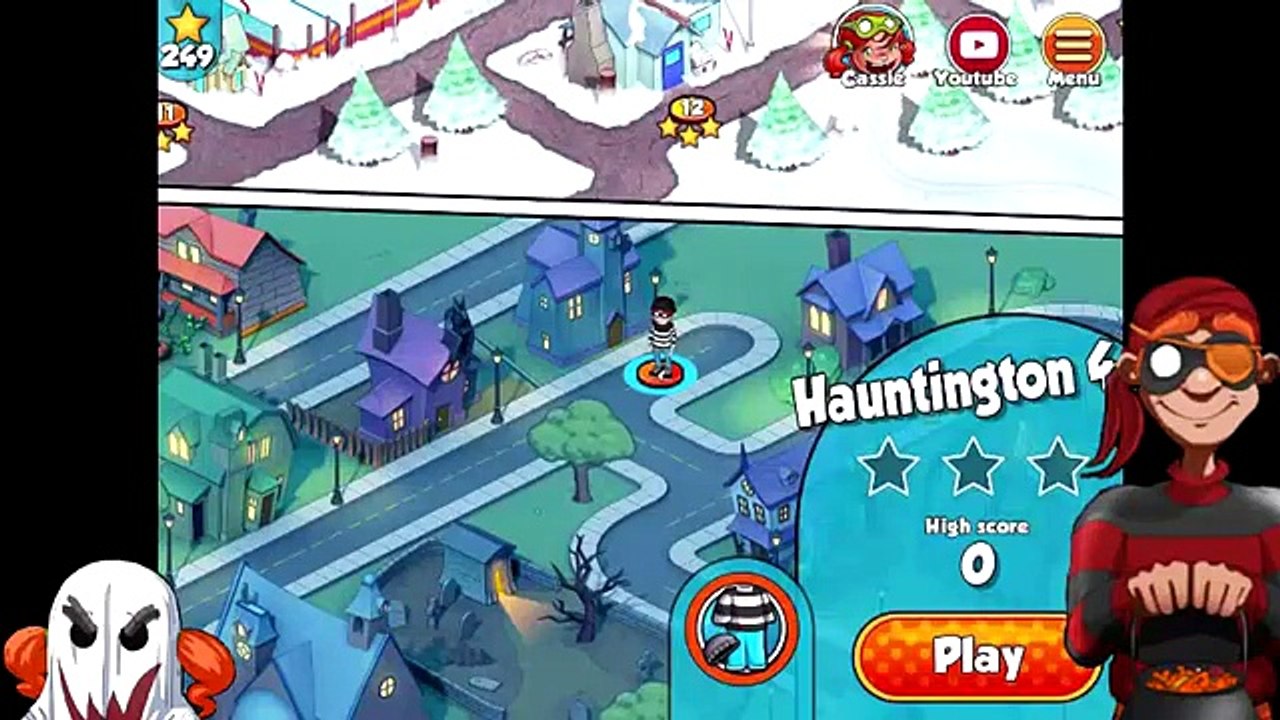 Robbery Bob 2: Double Trouble - Hauntington 10 Lvl. 1-10 - iOS / Android Gameplay Video - Part 9