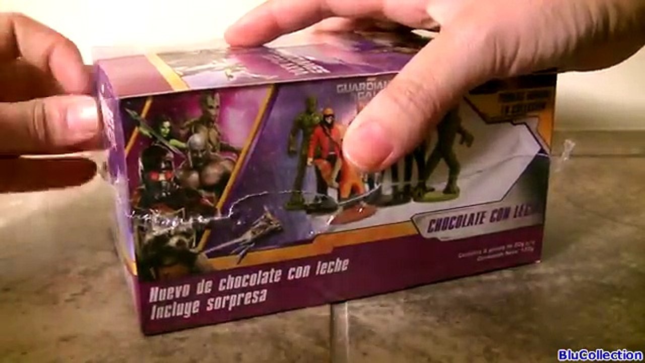 Marvel Guardians of the Galaxy Huevos Sorpresa same as Kinder Surprise Eggs with Rocket & Gamora