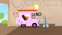 Kids cartoons. Ice cream car cartoon.