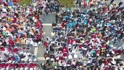 Beş bin 555 öğrenci aynı anda kitap okudu - SAMSUN