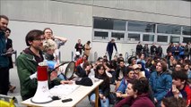 Les étudiants votent la poursuite du blocage sur le campus de l'Esplanade, à Strasbourg