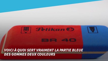 Voici à quoi sert vraiment la partie bleue des gommes deux couleurs