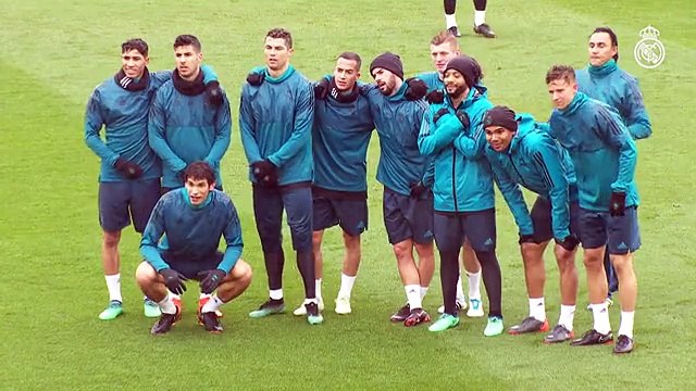 El Real Madrid se entrena por última vez antes de recibir a la Juventus