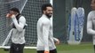 All smiles as Salah trains for Liverpool ahead of Manchester City clash